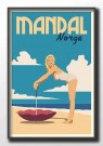 Mandal, dame med solparaply thumbnail