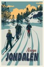 Jondalen , gjeng / familie  på skitur , Hyttekopp thumbnail
