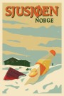 Sjusjøen , brannhytta på Natrudstilen , gul himmel , sjokolade og appelsinbrus, Hyttekopp thumbnail