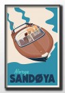 Sandøya , par i retrobåt thumbnail