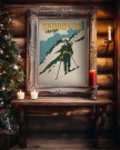 Skorovas , dame på ski i bakken  thumbnail