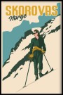 Skorovas , dame på ski i bakken  thumbnail