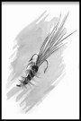 Fluefiskekrok, maleriprint  thumbnail