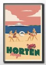 Horten, fire damer på stranden thumbnail