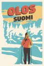 OLOS, SUOMI , SKIER IN THE FORREST, RETRO POSTER   thumbnail