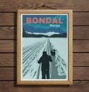 Bondal , på ski mot gaustatoppen thumbnail