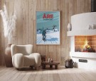 Åre, Sverige , skidåkare framför liften  thumbnail