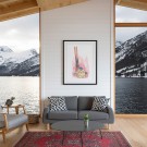 ludviksekk foran ett skipar , maleriprint  thumbnail