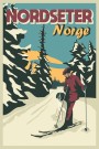 Nordseter , skiløper og hund , Hyttekopp thumbnail