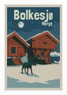 BOLKESJØ, ELG FORAN STABBUR thumbnail