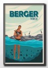 Berger , Dame med maske og snorkel i vann.  thumbnail