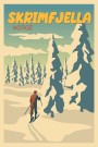 Skrimfjella , person på skitur , Hyttekopp thumbnail