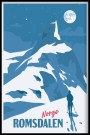 Romsdalen , Romsdalshorn fra Kammen , mann på ski thumbnail