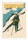 Skorovas , dame på ski i bakken  thumbnail