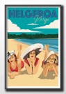 Helgeroa , tre damer på stranden  thumbnail