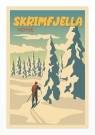 Skrimfjella , person på skitur  thumbnail