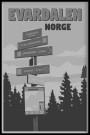 Evardalen , løypeskilt  thumbnail