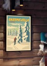 Skrimfjella , person på skitur  thumbnail