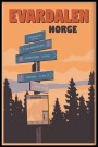 Evardalen , løypeskilt  thumbnail