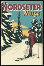 Nordseter , skiløper og hund  thumbnail