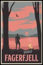 Fagerfjell , solnedgang (rosa)  thumbnail