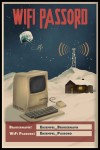 Personlig WiFi passordposter , med trykt brukernavn og passord 