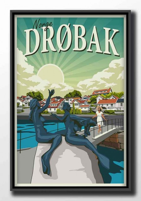 drobak-hytteplakat-norsk-kystmotiv